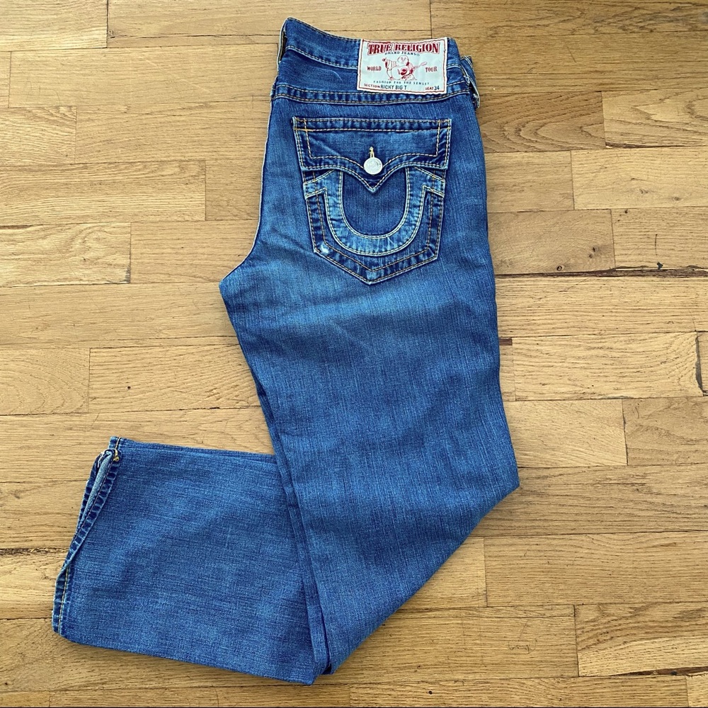 Blue denim True Religion jeans